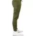 Lane Seven Apparel LST006 Unisex Premium Jogger Pa in Army green side view
