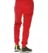 Lane Seven Apparel LST006 Unisex Premium Jogger Pa in Red back view