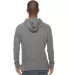 Lane Seven Apparel LS13001 Unisex French Terry Pul HEATHER GRAPHITE back view