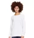 Lane Seven Apparel LS13004 Unisex French Terry Cre WHITE front view