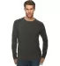 Lane Seven Apparel LS13004 Unisex French Terry Cre HEATHER CHARCOAL front view
