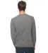 Lane Seven Apparel LS13004 Unisex French Terry Cre HEATHER GRAPHITE back view