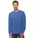 Lane Seven Apparel LS13004 Unisex French Terry Cre HEATHER ROYAL front view