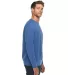 Lane Seven Apparel LS13004 Unisex French Terry Cre HEATHER ROYAL side view