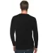 Lane Seven Apparel LS13004 Unisex French Terry Cre BLACK back view
