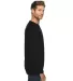 Lane Seven Apparel LS13004 Unisex French Terry Cre BLACK side view