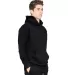 Lane Seven Apparel LS16001 Unisex Urban Pullover H in Black side view