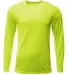 A4 Apparel N3425 Men's Sprint Long Sleeve T-Shirt LIME front view
