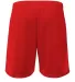 A4 Apparel N5384 Adult 7 Mesh Short With Pockets SCARLET back view