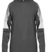 Badger Sportswear 2211 Youth Lineup Hooded Long Sl Graphite front view