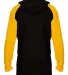 Badger Sportswear 2235 Breakout Youth Hooded T-Shi Black/ Gold back view