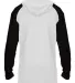 Badger Sportswear 2235 Breakout Youth Hooded T-Shi White/ Black back view