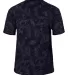Badger Sportswear 2975 Youth Tie-Dyed Tri-Blend T- Navy Tie-Dye back view
