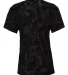 Badger Sportswear 4974 Women's Tie-Dyed Tri-Blend  Black Tie-Dye back view