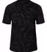 Badger Sportswear 4975 Tie-Dyed Tri-Blend T-Shirt Black Tie-Dye back view