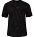 Badger Sportswear 4975 Tie-Dyed Tri-Blend T-Shirt Black Tie-Dye front view