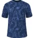 Badger Sportswear 4975 Tie-Dyed Tri-Blend T-Shirt Royal Tie-Dye front view