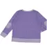 LA T 2279 Youth French Terry Long Sleeve Crewneck  PURPLE MELANGE back view