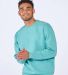 Boxercraft BM5101 Fleece Crew Pullover in Saltwater front view