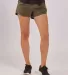 Boxercraft BW6101 Women's Olympia Shorts Olive front view