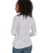 Boxercraft BW3166 Women's Solid Preppy Patch Long  in White back view