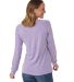 Boxercraft BW3166 Women's Solid Preppy Patch Long  in Wisteria back view
