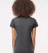 Tultex 0216 / Misses Fine Jersey Tee with a Tear-A Heather Charcoal back view