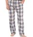 Boxercraft BM6624 Harley Flannel Pants in Natural indigo plaid front view