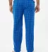 Boxercraft BM6624 Harley Flannel Pants Royal Field Day Plaid back view