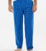 Boxercraft BM6624 Harley Flannel Pants in Royal field day plaid front view