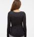 Boxercraft BW1301 Women's Cuddle Wrap Top in Black heather back view