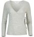Boxercraft BW1301 Women's Cuddle Wrap Top in Sage heather front view