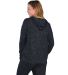 Boxercraft BW1501 Women's Cuddle Fleece Hooded Pul in Black heather back view