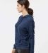 Boxercraft BW1501 Women's Cuddle Fleece Hooded Pul in Navy heather side view