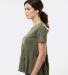 Boxercraft BW2401 Women's Willow T-Shirt in Olive side view