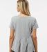 Boxercraft BW2401 Women's Willow T-Shirt in Oxford heather back view