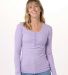Boxercraft BW2402 Women's Harper Long Sleeve Henle in Wisteria front view