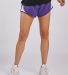 Boxercraft BW6102 Woman's Sport Shorts in Purple front view