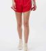 Boxercraft BW6102 Woman's Sport Shorts in Red front view