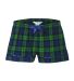Boxercraft BW6501 Women's Flannel Shorts in Blackwatch front view