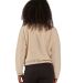 Boxercraft BW8501 Women's Everest Half Zip Pullove in Natural/ black back view
