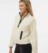 Boxercraft BW8501 Women's Everest Half Zip Pullove in Natural/ black side view