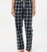 Boxercraft BW6620 Women's Haley Flannel Pants in Heritage black plaid front view