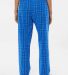 Boxercraft BW6620 Women's Haley Flannel Pants in Royal field day plaid back view