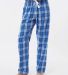 Boxercraft BW6620 Women's Haley Flannel Pants in Royal/ Silver