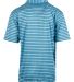 Burnside Clothing 0101 Golf Polo in Turquoise/ sky back view