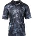 Burnside Clothing 0101 Golf Polo in Navy tie dye front view
