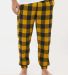 Burnside Clothing 8810 Flannel Jogger in Gold/ black front view