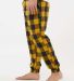 Burnside Clothing 8810 Flannel Jogger in Gold/ black side view