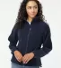 Burnside Clothing 5062 Women's Polar Fleece Full-Z Navy front view